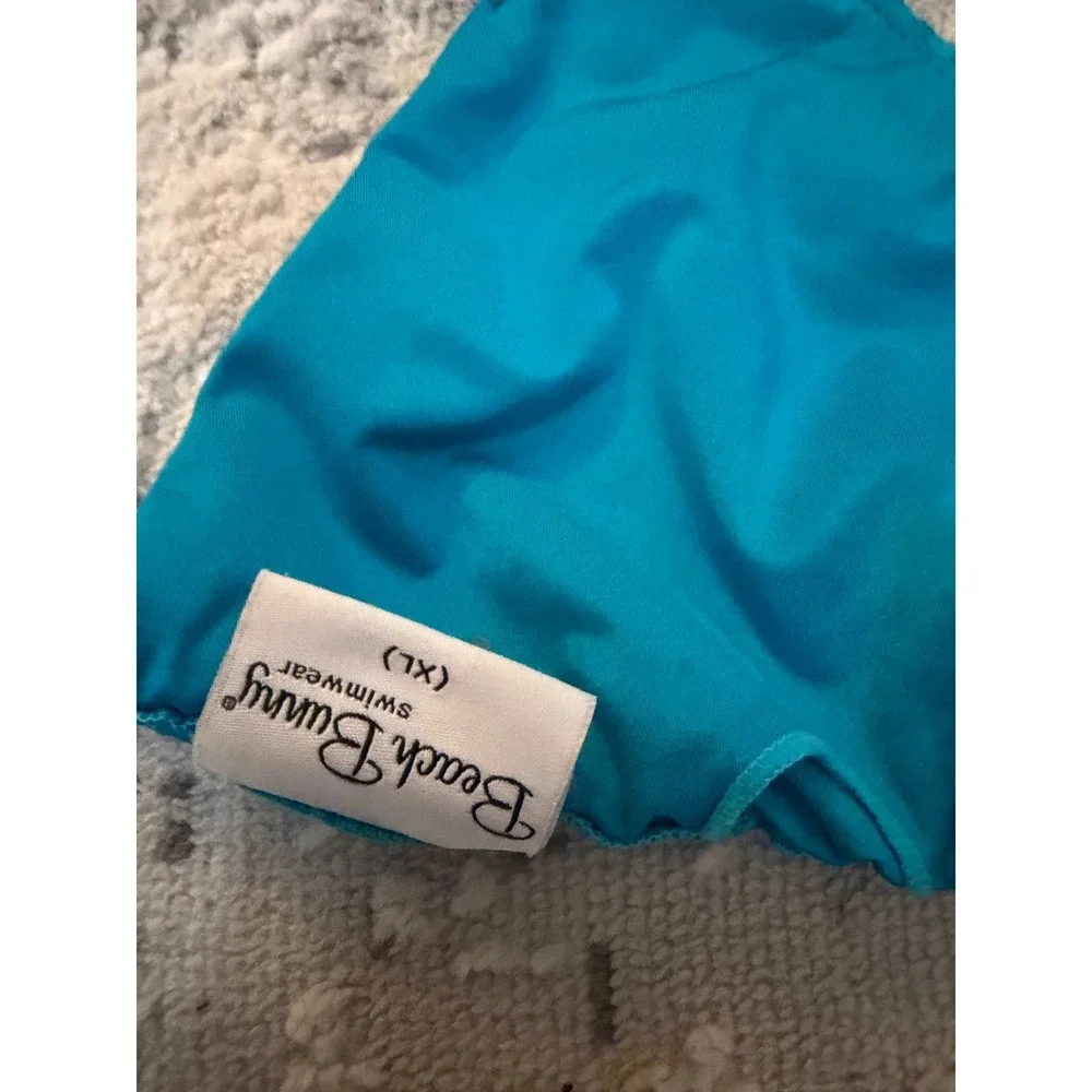 Beach Bunny the Graduate Blue Lace Triangle Bikini Top XL  Rre
